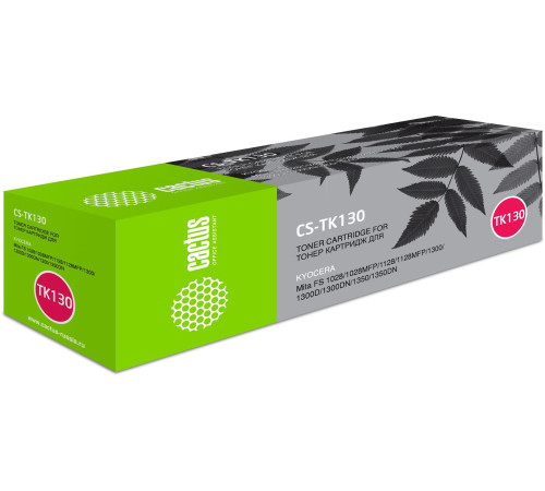 Картридж Cactus CS-TK130 TK-130 для Kyocera Mita FS-1028MFP/1128MFP/1300D (7200 стр.)