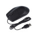 Мышь проводная GoPower GPM01, 3 кнопки, 1000 dpi, USB, черный