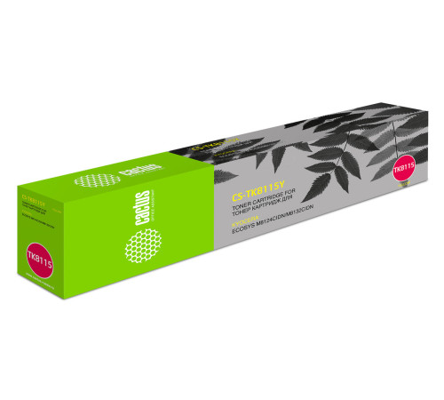 Картридж лазерный Cactus CS-TK8115Y для Kyocera Mita Ecosys M8124cidn/M8130cidn, желтый (6000 стр.)