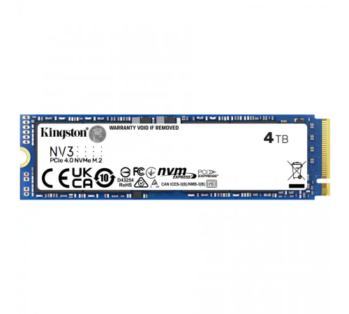 Твердотельный накопитель Kingston NV3, 4TB, M.2(22x80mm)