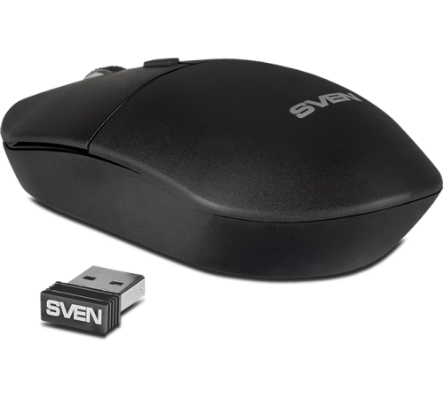 Мышь беспроводная SVEN RX-515SW, 2.4 GHz, 4 кнопки, 800-1600 dpi, черный