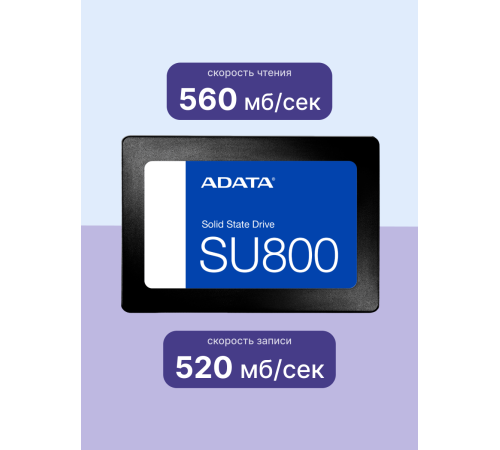Твердотельный накопитель ADATA Ultimate SU800, 1TB, 2.5"