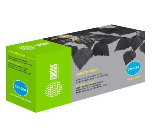Картридж Cactus CS-CE402A CE402A для HP CLJ M551, желтый (6000 стр.)