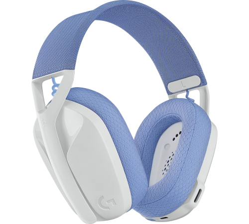 Гарнитура беспроводная игровая Logitech G435 LIGHTSPEED, белый/синий