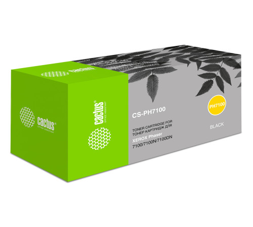 Картридж лазерный Cactus CS-PH7100BK 106R02612 для Xerox Phaser 7100/7100N/7100DN (5000 стр.)