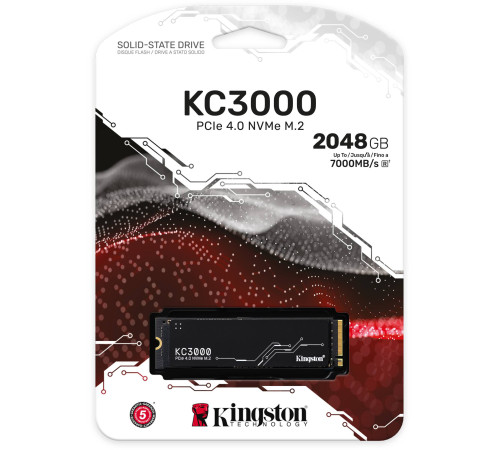 Твердотельный накопитель Kingston KC3000, 2TB, M.2(22x80mm)