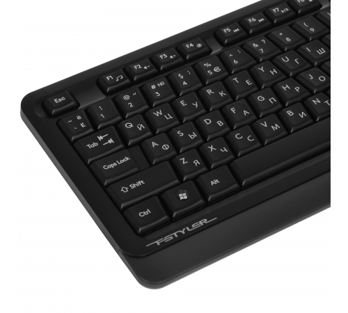 Клавиатура проводная A4Tech Fstyler FKS10, USB, черный/серый