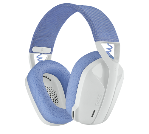 Гарнитура беспроводная игровая Logitech G435 LIGHTSPEED, белый/синий