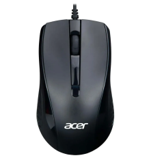 Мышь проводная Acer OMW136, 1200dpi, USB, 2 кнопки, черный