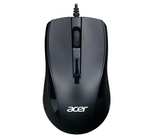 Мышь проводная Acer OMW136, 1200dpi, USB, 2 кнопки, черный
