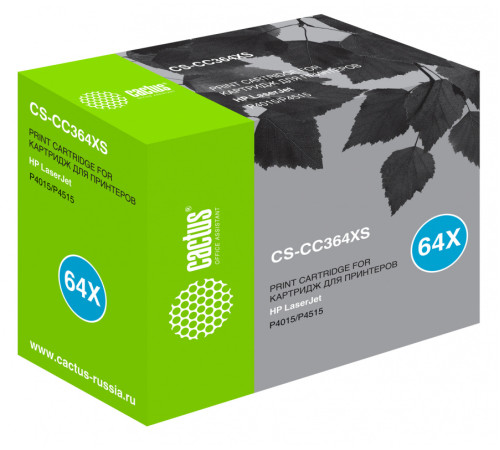 Картридж Cactus CS-CC364XS CC364X для HP LJ P4015/P4515, черный (24000стр.)