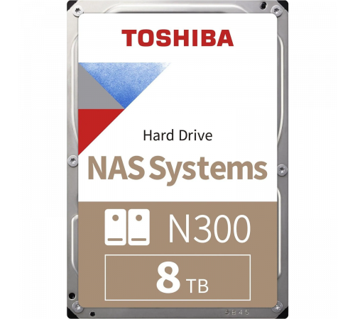 Жесткий диск 8TB Toshiba N300 NAS HDWG780XZSTA