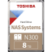 Жесткий диск 8TB Toshiba N300 NAS HDWG780XZSTA