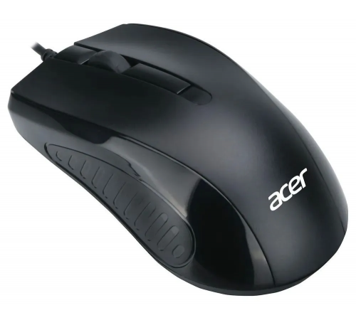 Мышь проводная Acer OMW136, 1200dpi, USB, 2 кнопки, черный