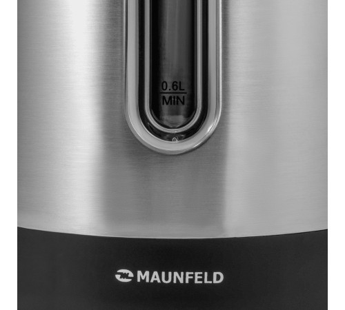 Чайник MAUNFELD MGK1711S, серебристый/черный