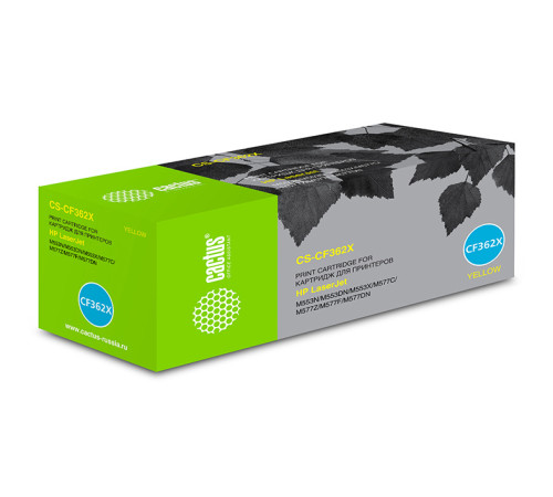 Картридж Cactus CS-CF362X CF362X для HP CLJ M552dn/M553dn, желтый (9500 стр.)