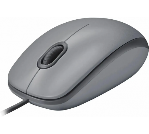 Мышь проводная Logitech M110 SILENT, USB, серый