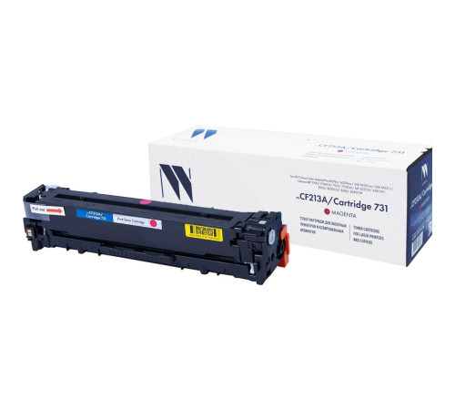 Тонер-картридж NVP NV-CF213A/NV-731 универсальный для HP/Canon LaserJet Pro 200 color MFP M276n/ MFP M276nw/ 200 M251n/ M251nw/ LBP 7100 i-Sensys 7100CN/ 7110/ 7110CW/ MF 623CN/ 628CW/ 8230/ 8230CN/ 8280/ 8280CW, пурпурный (1800 стр.)