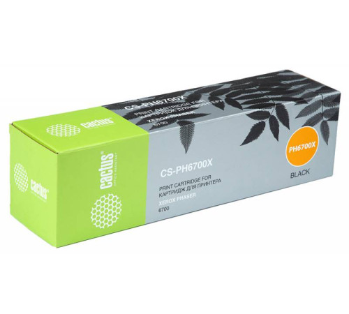 Картридж Cactus CS-PH6700BK 106R01526 для Xerox Phaser 6700, черный (18000 стр.)
