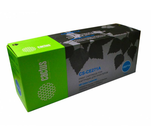 Картридж Cactus CS-CE271A CE271A для HP LJ Ent CP5525, голубой (15000 стр.)