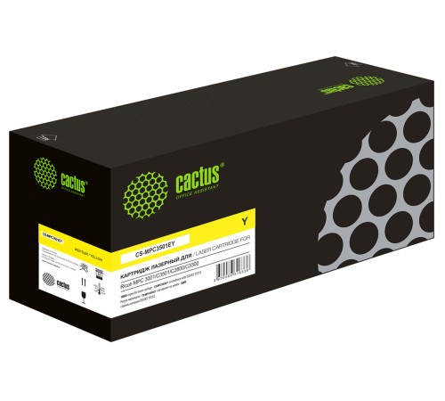 Картридж Cactus CS-MPC3501EY для Ricoh MPС 3001/C3501/C2800/C3300, желтый (16000 стр.)