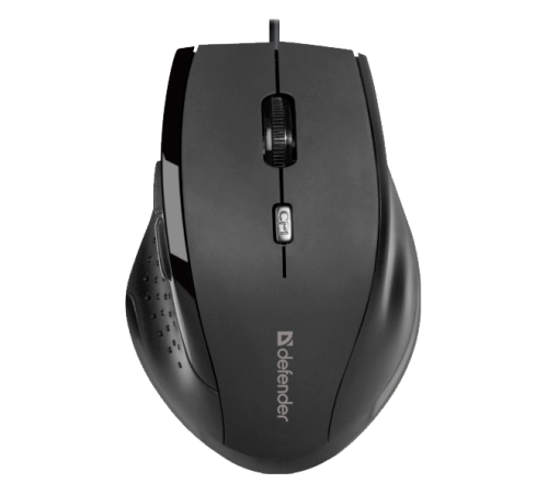 Мышь проводная Defender Accura MM-362,6 кнопок, 800-1600 dpi,  черный