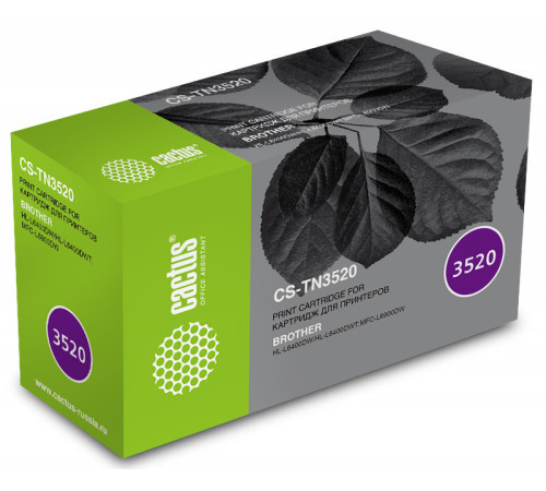 Картридж лазерный Cactus CS-TN3520 TN-3520 для Brother HL L6400DW/L6900DW/L6900DW (20000 стр.)