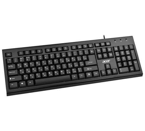 Клавиатура проводная ACER OKW120, USB, черный