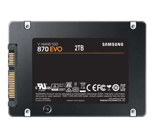 Твердотельный накопитель Samsung 870 EVO, 2TB , 2.5"