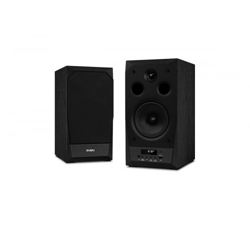Акустическая система SVEN MC-20, 2.0, 2x45Вт (RMS), FM-тюнер, USB/microSD, дисплей, пульт ДУ, bluetooth, чёрный