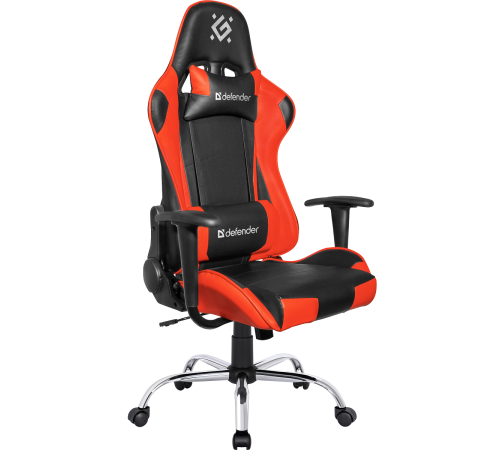 Кресло компьютерное Defender Azgard, черный/красный