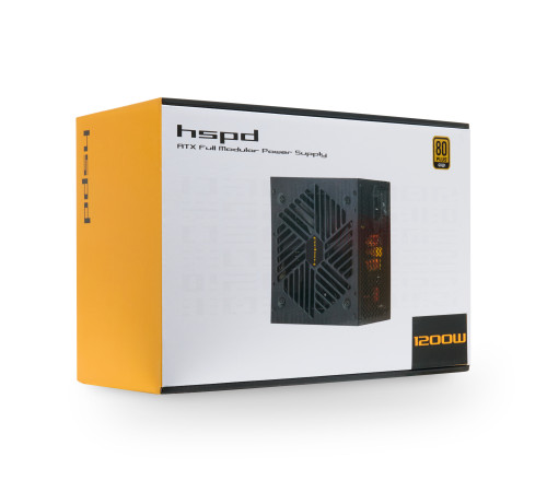 Блок питания 1200 Вт HSPD HSI-1200GF-BK