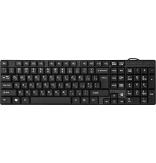 Клавиатура проводная Defender Accent SB-720 RU, компактная, USB, черный
