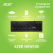 Клавиатура проводная ACER OKW120, USB, черный
