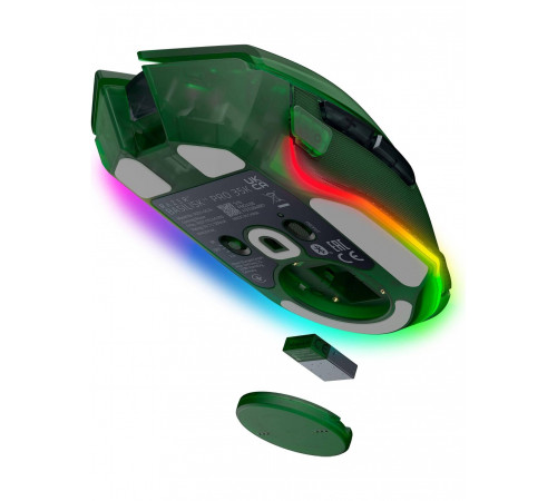 Мышь беспроводная игровая Razer Basilisk V3 Pro 35K - Phantom Green Ed., зеленый