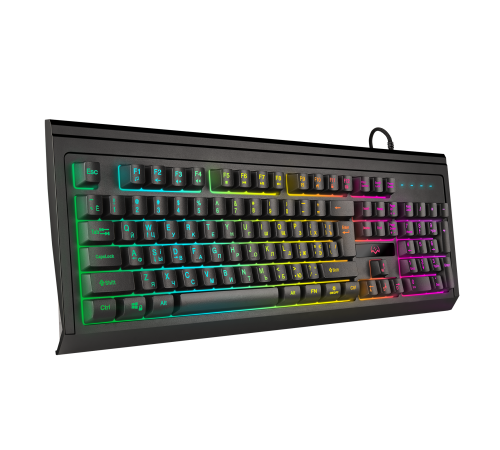 Клавиатура проводная игровая SVEN KB-G8400, 104 клавиши, ПО, RGB-подсветка, черный