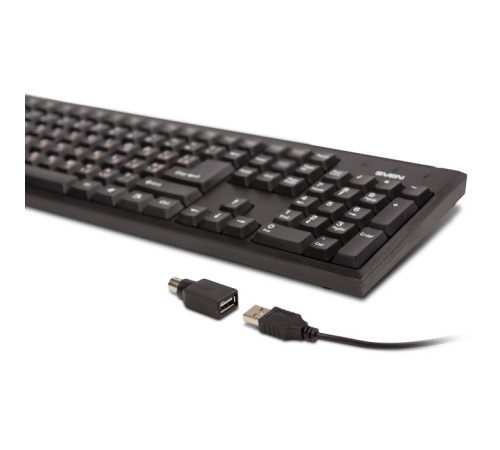 Клавиатура проводная SVEN Standard 303 Power, USB+PS/2, чёрный