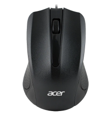 Мышь проводная Acer OMW010, 1200 dpi, USB, 3 кнопки, черный