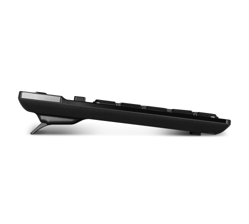 Клавиатура беспроводная SVEN KB-E5500W, 2.4 GHz, 115 клавиш, мультимедийная, черный/серебристый