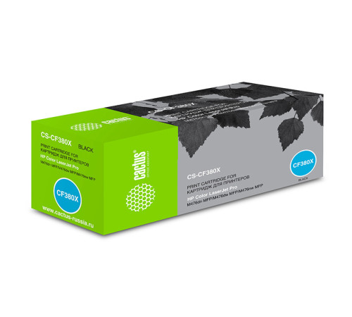 Картридж Cactus CS-CF380X CF380X для HP LJ Pro M476dn/M476nw/M476dw, черный (4400 стр.)