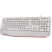 Клавиатура проводная Defender Atom HB-546 RU, 104+FN, 1.8 м, белый