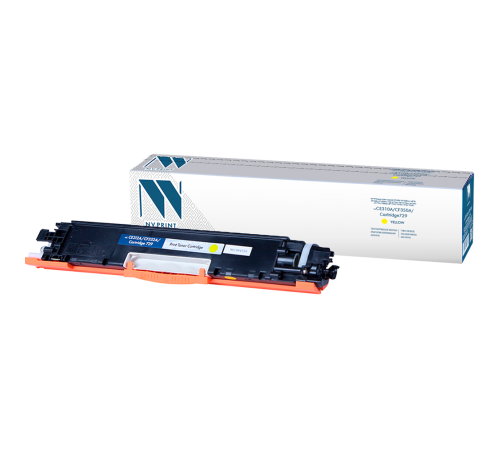 Тонер-картридж NVP NV-CE312A/CF352A/NV-729 для HP/Canon Color LaserJet CP1025/ CP1025nw/ M275/ CP1025/ CP1025nw/ 100 M175a/ 100 M175nw/ M176n/ M177fw/ i-Sensys LBP 7010/ 7010C/ 7018/ 7018C, желтый (1000 стр.)