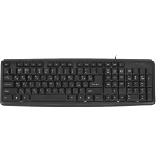 Клавиатура проводная Defender HB-420 RU, полноразмерная, черный