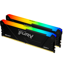 Модуль оперативной памяти Kingston 32GB FURY Beast Black RGB XMP DDR4 3600MHz DIMM kit 2x16Gb, CL18, 288-pin  1.35V 