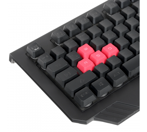 Клавиатура проводная игровая A4Tech B120N, мультимедийная, USB, LED, 1.8 м, черный