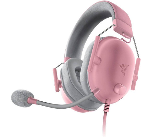 Гарнитура проводная Razer Blackshark V2 X, розовый/серый