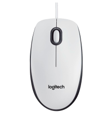 Мышь проводная Logitech M100, USB, 1000 dpi, белый