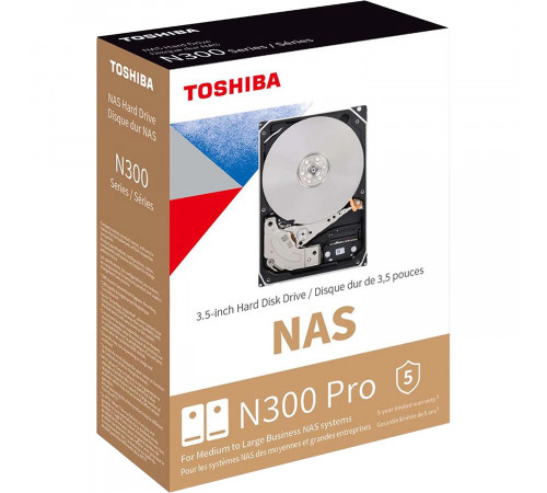 Жесткий диск 20TB Toshiba N300 NAS PRO HDWG62AXZSTB