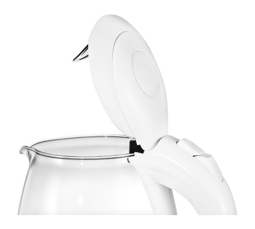 Чайник EVELUX EWK 0903 G, стекло, белый