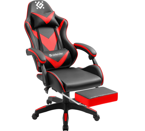 Кресло компьютерное Defender Minion, черный/красный